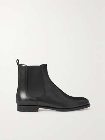 MANOLO BLAHNIK Leather Chelsea boots