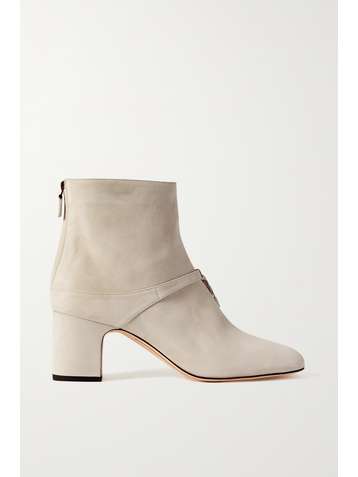LORO PIANA Maxi Charms suede ankle boots