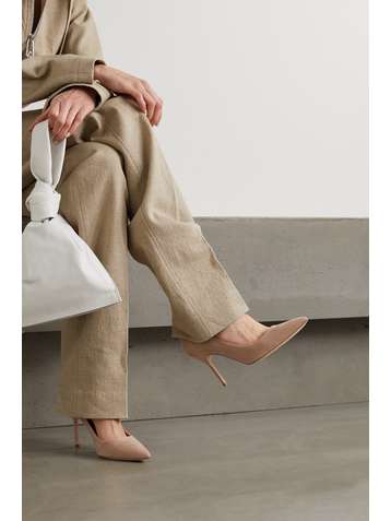 MANOLO BLAHNIK BB 90 Pumps aus Veloursleder