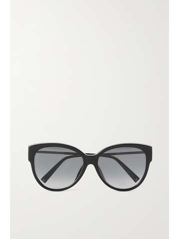 GIVENCHY Oversized cat-eye acetate and gold-tone sunglasses