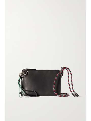 DRIES VAN NOTEN Sac porté épaule en cuir à corde tressée et à nœuds