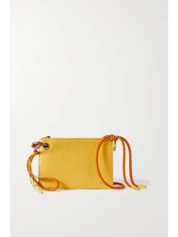 DRIES VAN NOTEN Sac porté épaule en cuir à corde tressée et à nœuds