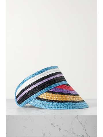 MISSONI Visière en paille à rayures