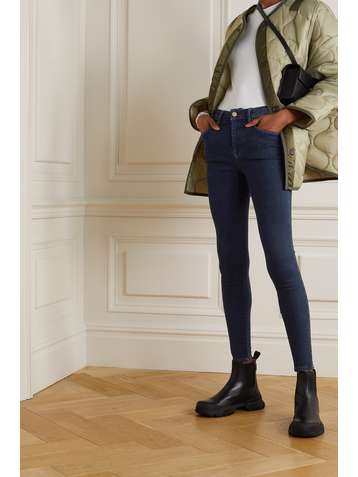 FRAME Le One high-rise skinny jeans