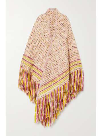 GABRIELA HEARST Fringed embroidered cashmere wrap