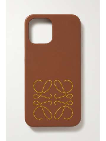 LOEWE Printed leather iPhone 12 Pro Max phone case