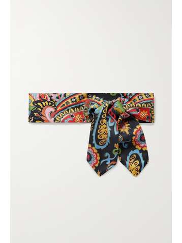 ETRO Arizona printed silk-twill scarf