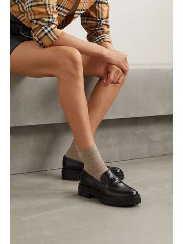 BURBERRY Socken aus kariertem Stretch-Strick