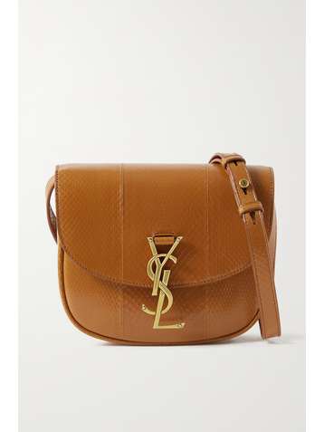 SAINT LAURENT Kaia small watersnake shoulder bag