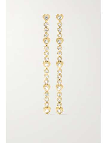 JENNIFER MEYER 18-karat gold diamond earrings