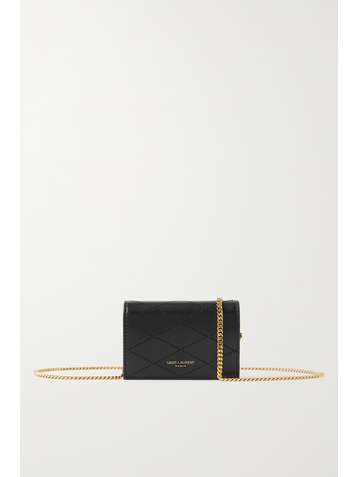 SAINT LAURENT Paris Baby quilted leather shoulder bag