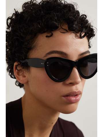 ALAÏA Oversized cat-eye acetate sunglasses