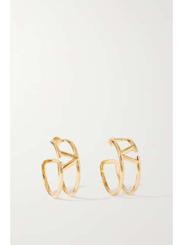 VALENTINO Valentino Garavani gold-tone hoop earrings