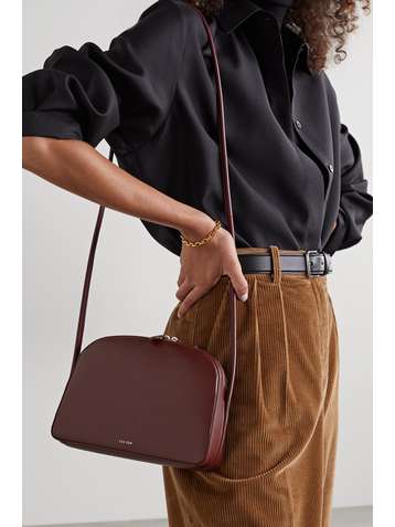 THE ROW Sac porté épaule en cuir Single Mignon