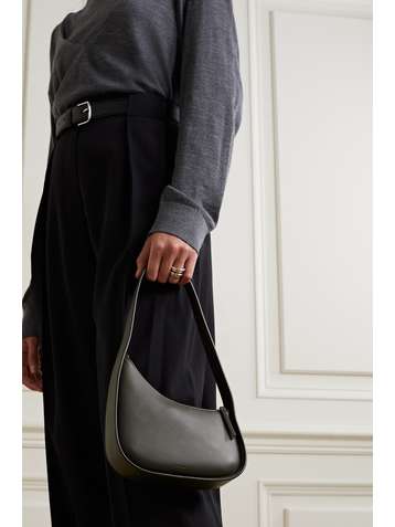 THE ROW Half Moon leather shoulder bag
