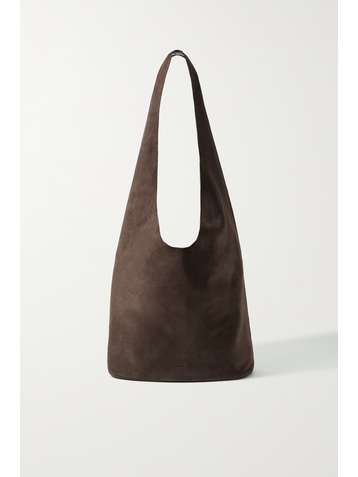 THE ROW Bindle Three suede shoulder bag