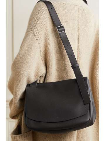 THE ROW Sac porté épaule en cuir texturé Mail Small