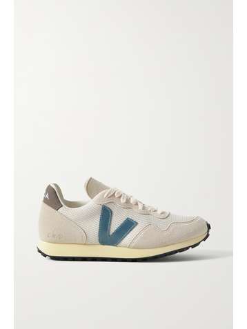 VEJA SDU rubber-trimmed vegan suede and recycled mesh sneakers