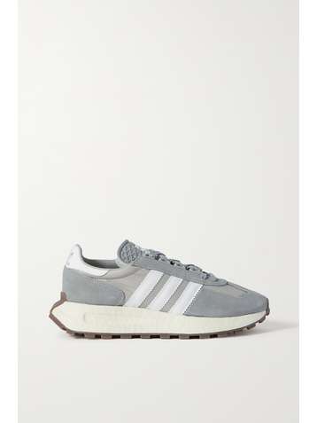 ADIDAS ORIGINALS Retropy E5 leather-trimmed suede and nylon sneakers