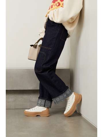 CONVERSE Chuck Taylor All Star Lugged Winter 2.0 canvas-trimmed textured-leather high-top sneakers