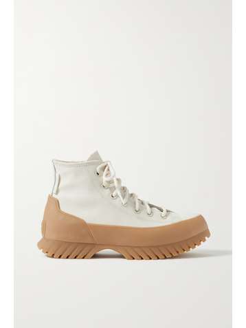 CONVERSE Chuck Taylor All Star Lugged Winter 2.0 canvas-trimmed textured-leather high-top sneakers