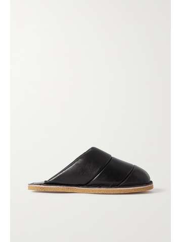 DRIES VAN NOTEN Quilted leather slippers