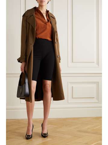 SAINT LAURENT Blouse en crêpe de Chine de soie