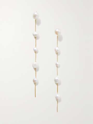 CULT GAIA Atum gold-tone pearl earrings