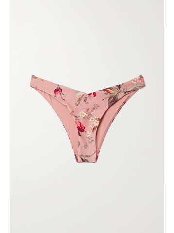 ZIMMERMANN Cassia floral-print bikini briefs