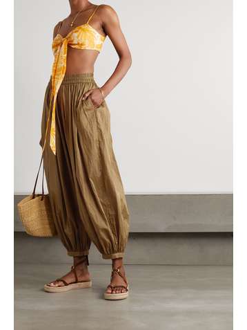 ZIMMERMANN Cassia crinkled cotton-voile pants
