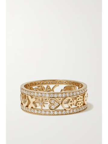 SYDNEY EVAN Icon 14-karat gold diamond ring