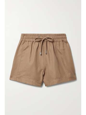 APIECE APART Trail linen and cotton-blend twill shorts