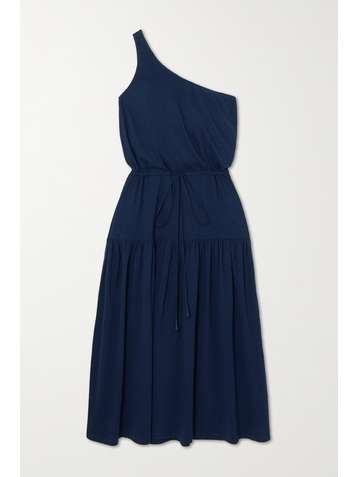 APIECE APART Maramar one-shoulder cotton-jersey midi dress