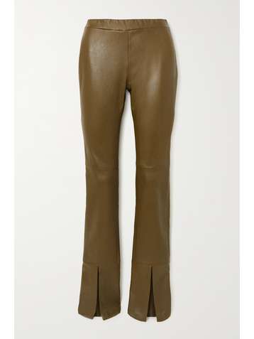ROSETTA GETTY Leather flared pants