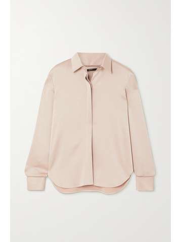 ALEX PERRY Chemise en crêpe de satin Kristen