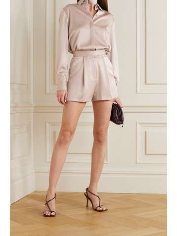 ALEX PERRY Chemise en crêpe de satin Kristen