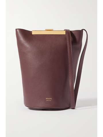 KHAITE Sac porté épaule en cuir Etta