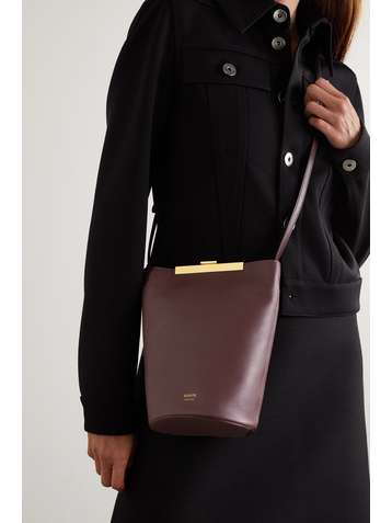 KHAITE Sac porté épaule en cuir Etta