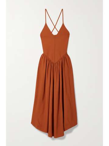 KHAITE Mila stretch-knit midi dress