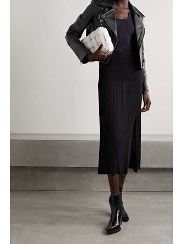 KHAITE Antonia leather biker jacket