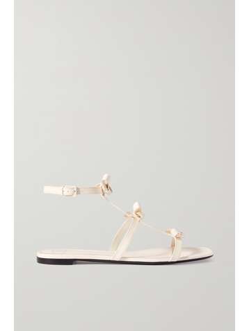 VALENTINO Valentino Garavani bow-detailed leather sandals