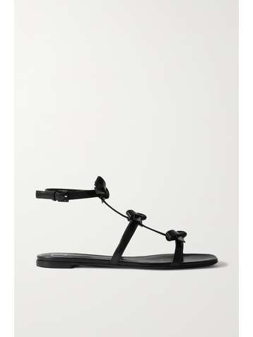 VALENTINO Valentino Garavani bow-detailed leather sandals
