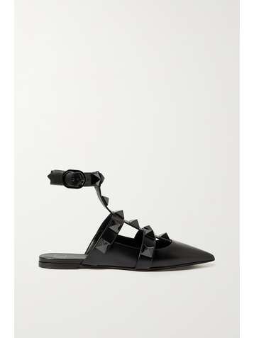 VALENTINO Valentino Garavani Roman Stud flache Schuhe aus Leder