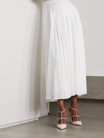 VALENTINO Valentino Garavani Rockstud 100 leather pumps