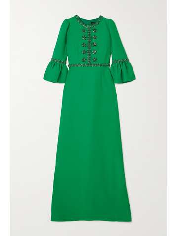 ANDREW GN Embellished crepe gown