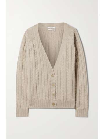 CO Cardigan en cachemire à mailles torsadées