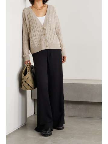 CO Cardigan en cachemire à mailles torsadées