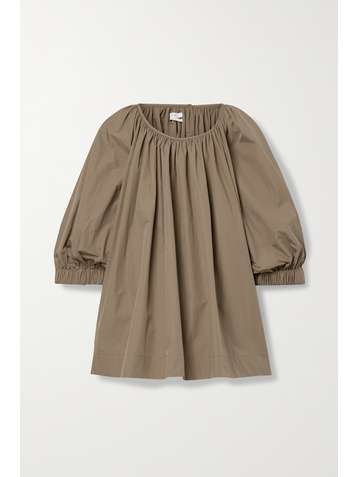 CO Blouse en coton mélangé à fronces