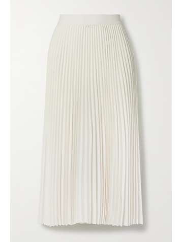 CO Pleated twill midi skirt