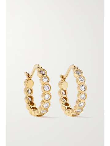 OCTAVIA ELIZABETH + NET SUSTAIN Petite Chloe recycled 18-karat gold diamond hoop earrings
